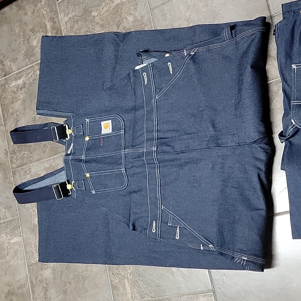 - 40 x 34 Carhartt bib overalls-2 pair
